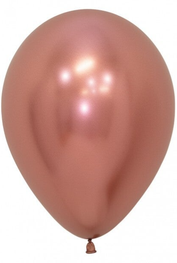 Rosé Goud | Chrome | Latex Helium Ballon | Inclusief Helium en Lintje
