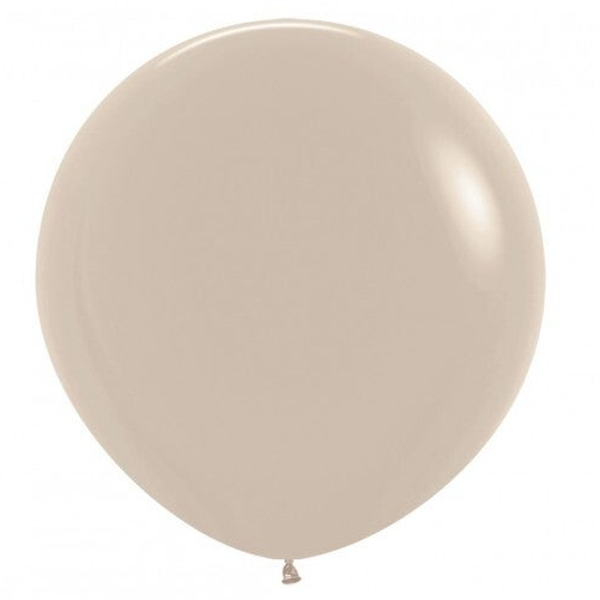 Reuze Ballon | Inclusief Helium en Lint | Latex Fashion| XL 60 cm | Wit Sand