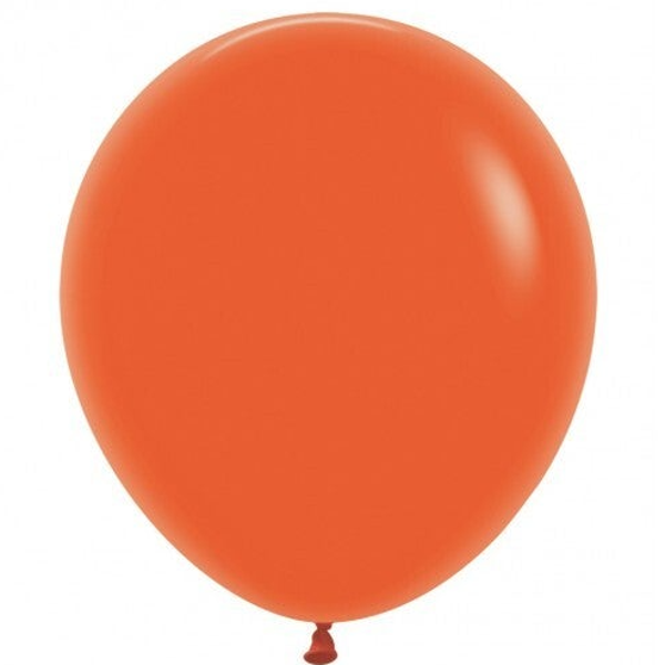 Oranje  l | Latex Ballon Groot | 45 cm | Helium Ballon | Inclusief Helium en Lintje | Oranje