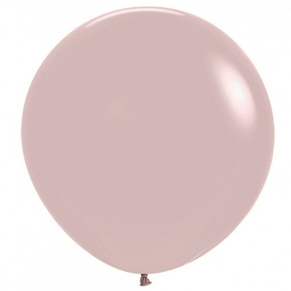 Reuze Ballon | Inclusief Helium en Lint | Latex Fashion | XL 60 cm | Zacht oud Roze