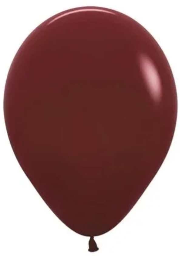 Merlot Rood | Pastel Latex Helium Ballon | Inclusief Helium en Lintje