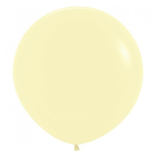 Reuze Ballon | Inclusief Helium en Lint | Latex Fashion | XL 60 cm | Butter Yellow Geel