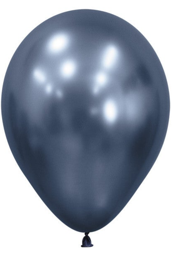 Galaxy Blauw | Chrome | Latex Helium Ballon | Inclusief Helium en Lintje