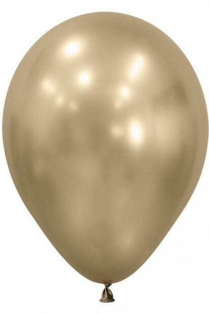 Zijde Goud | Silk | Latex Helium Ballon | Inclusief Helium en Lintje