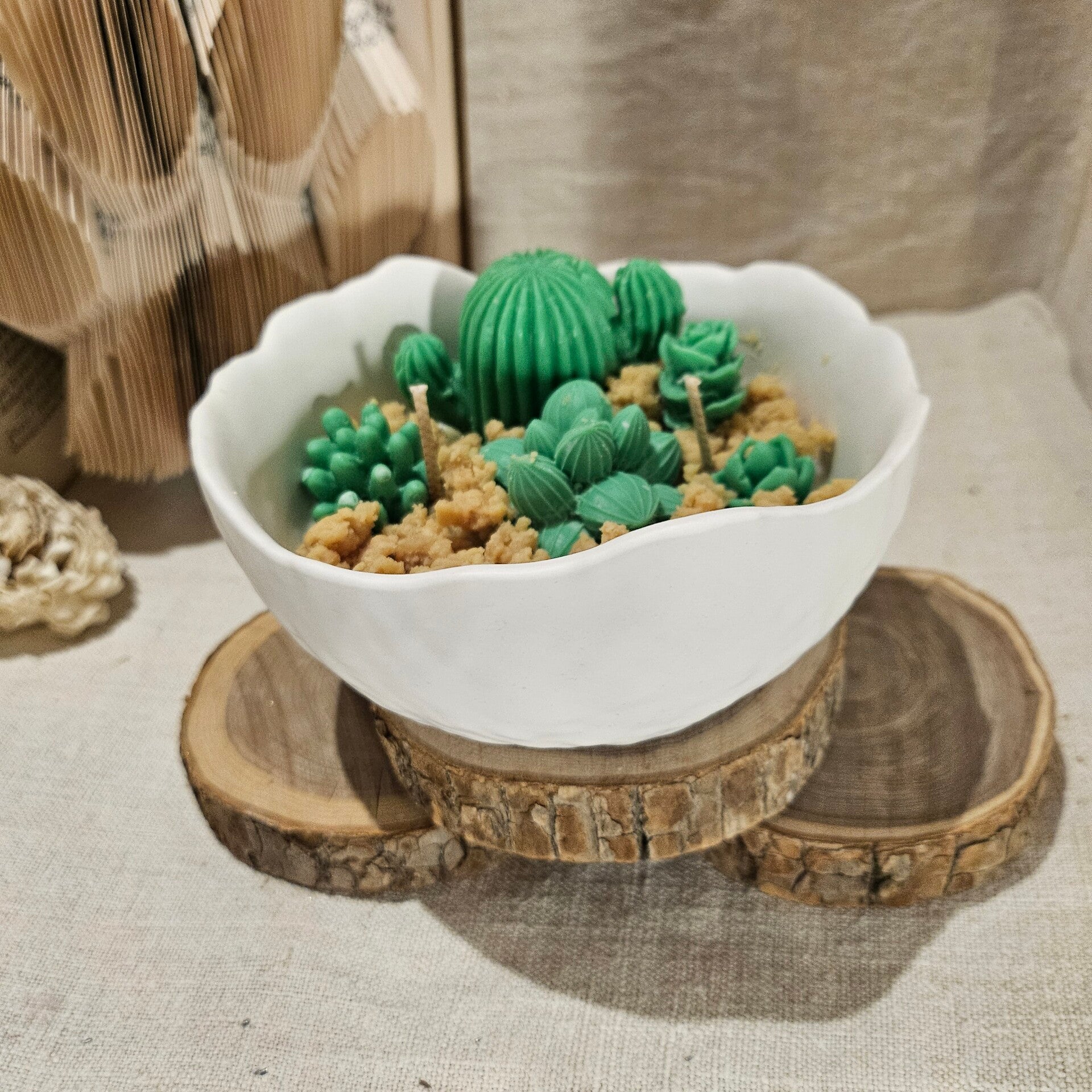 Bougie cactus "Cèdre du liban"