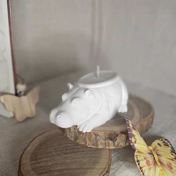 Bougie hippopotame " Pets de singe"