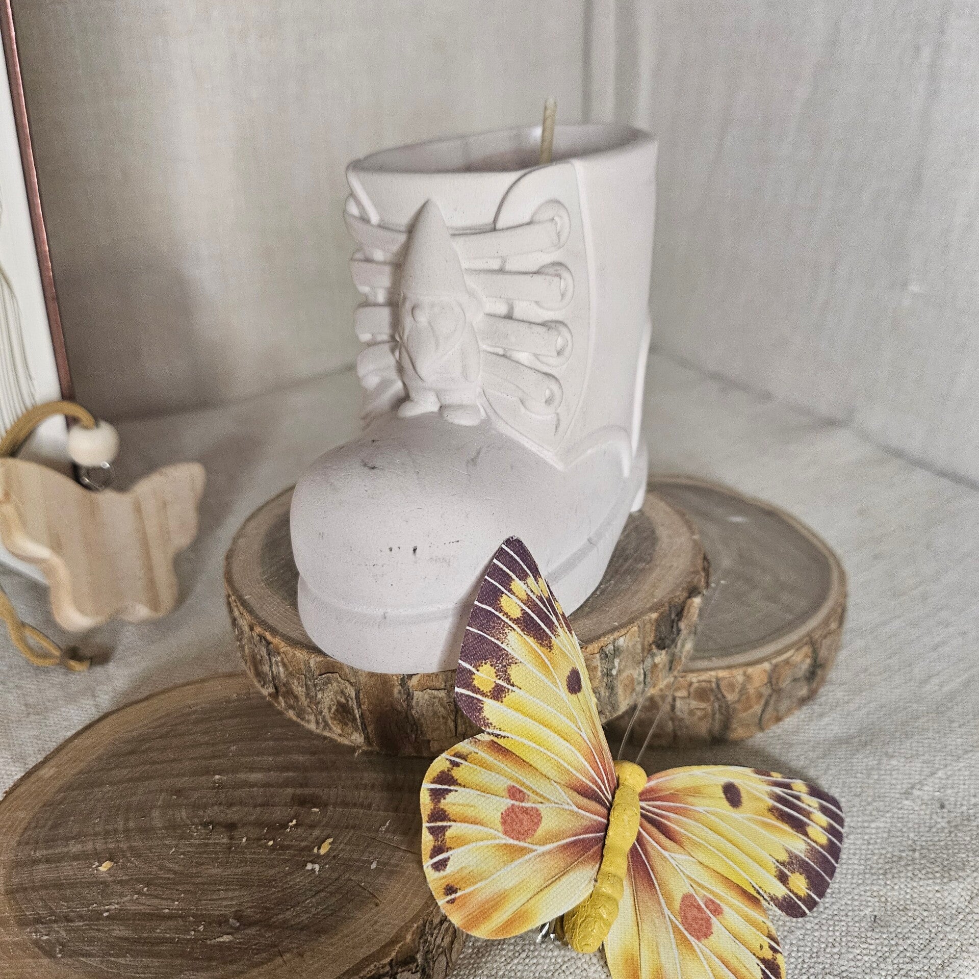 Bougie botte " Schtroumpf"