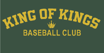 King of Kings Baseball Club Window Sticker (app. 3" x 6")