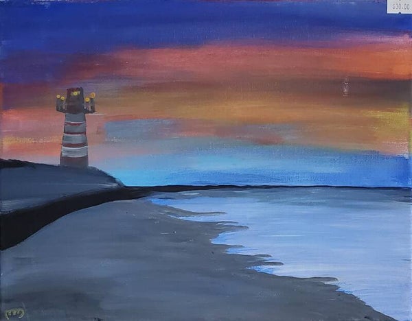 Lighthouse painting