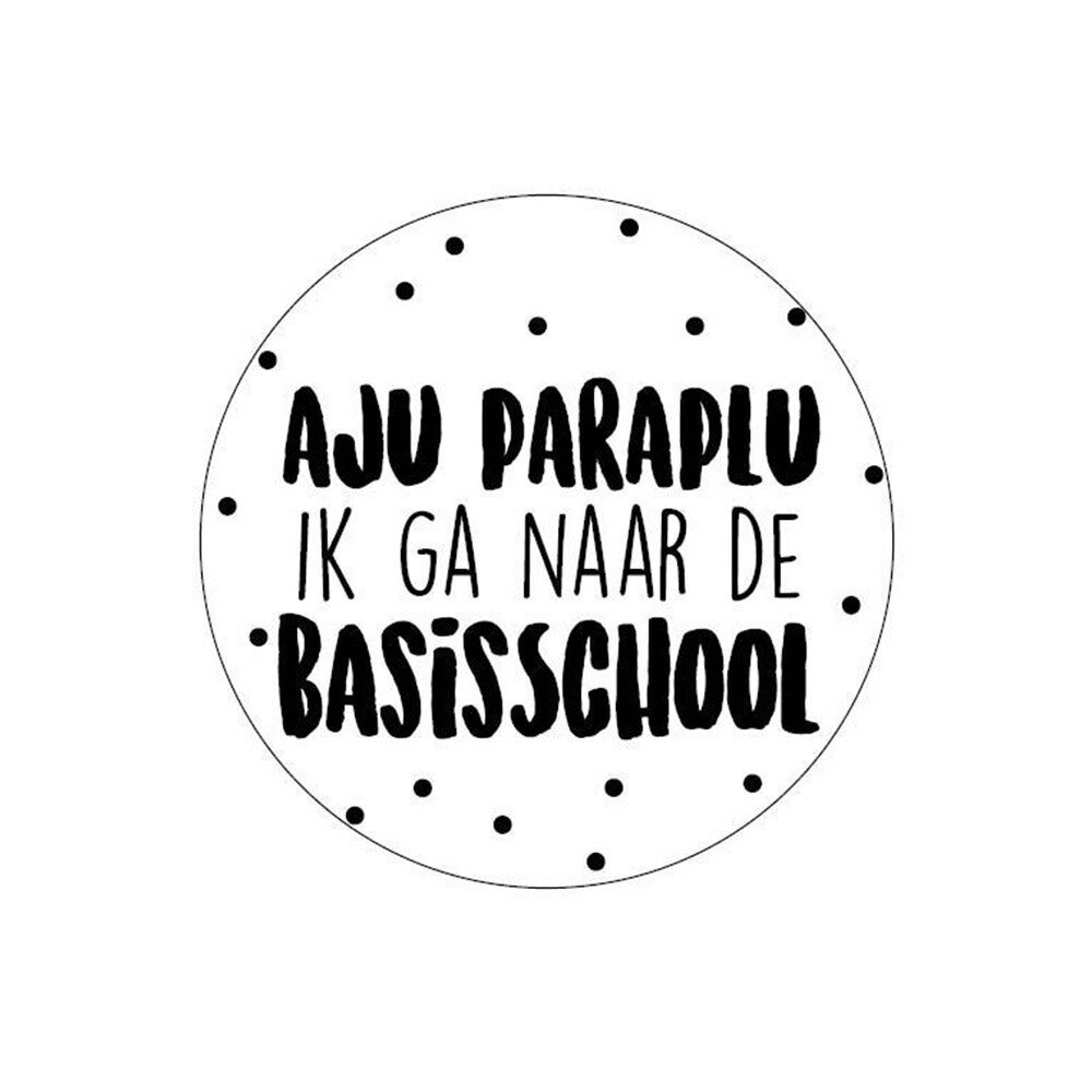 Cadeausticker - Aju paraplu (5 stuks)