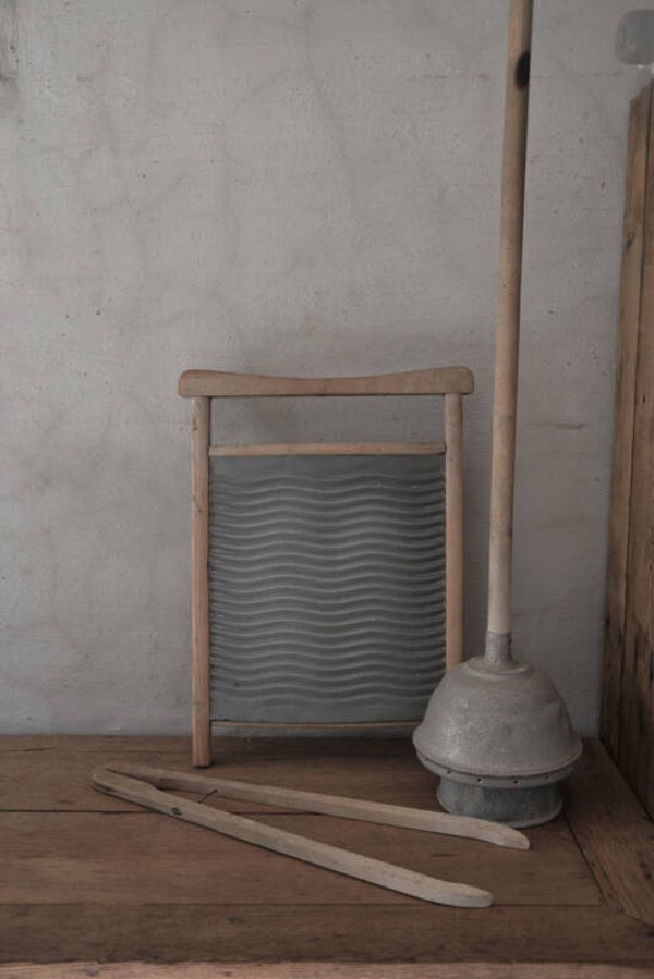 Oude wasstamper