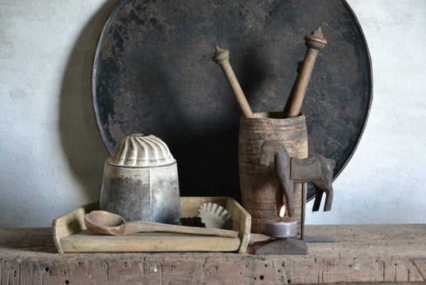 Oude authentieke kaasplank / broodplank