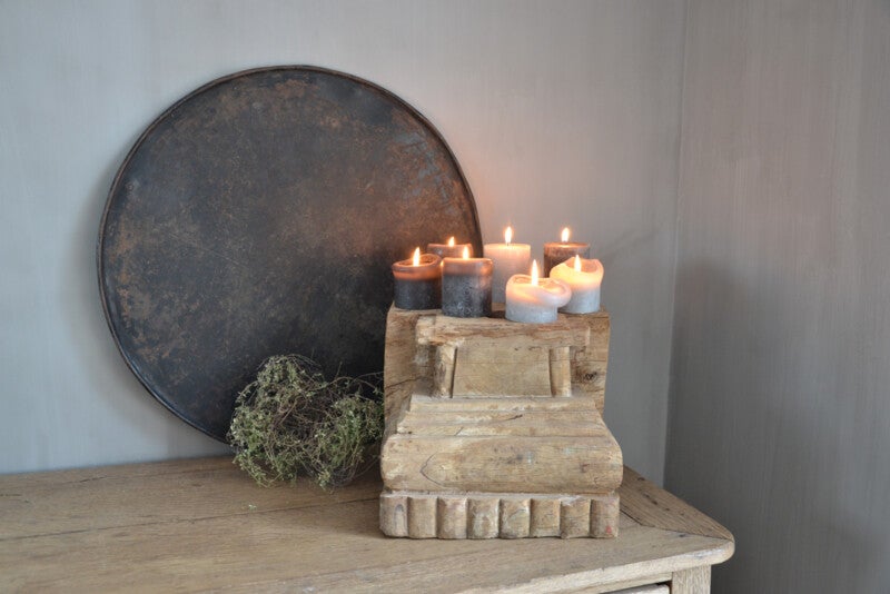 Oude houten poer