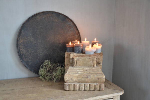 Oude houten poer
