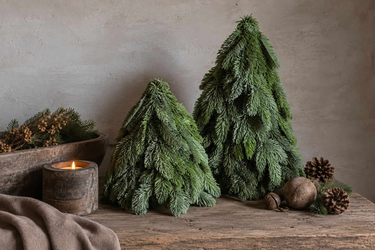 Kunst nobilis kerstboom medium