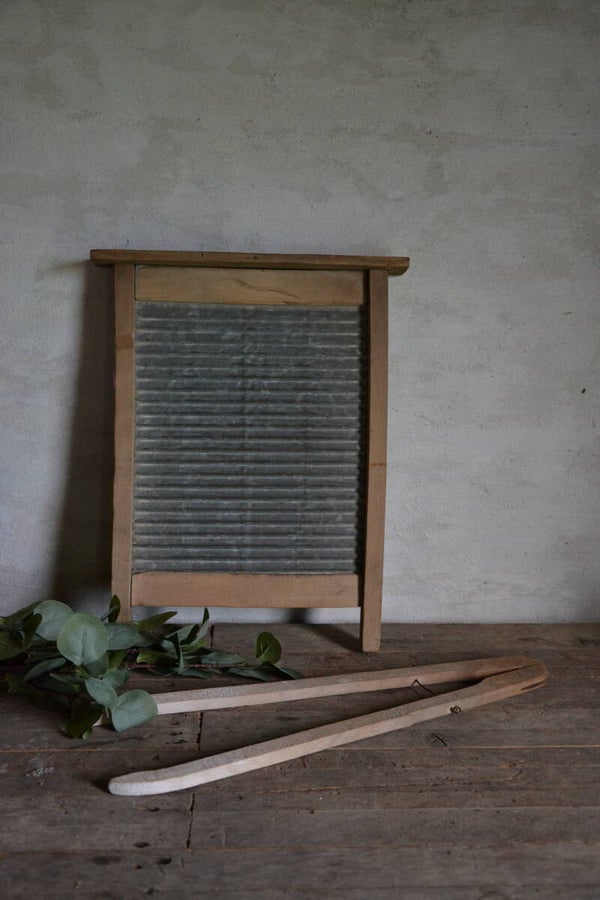 Origineel zinken wasbord