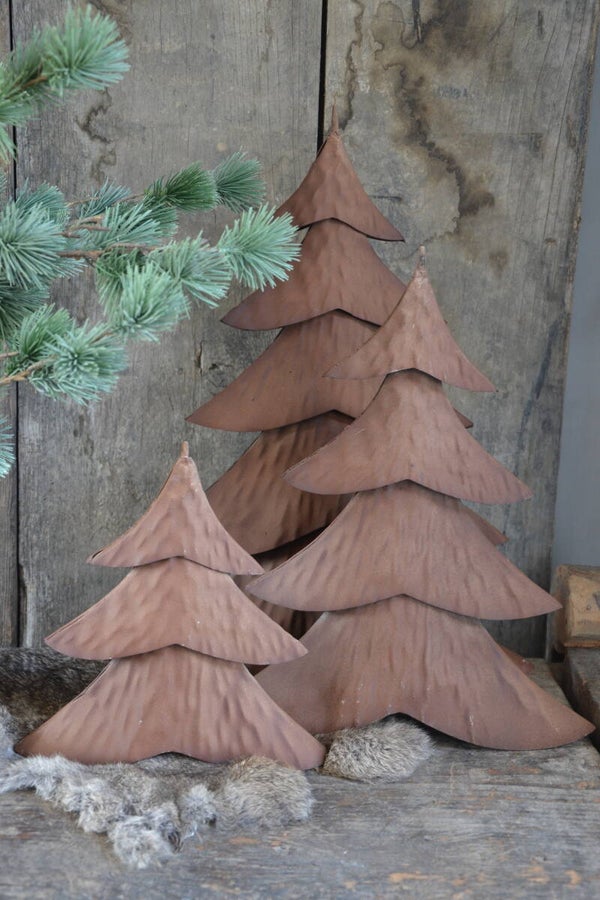 Roest ijzeren kerstboom Large