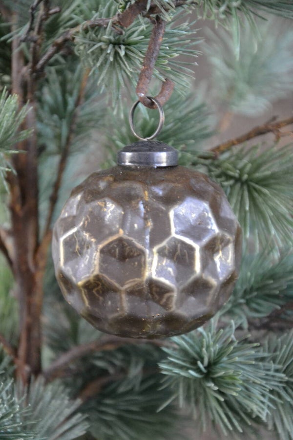 Kerstbal oud gold