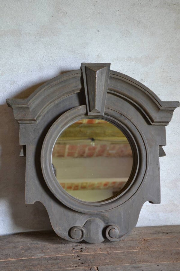 Ossenoog spiegel van hout