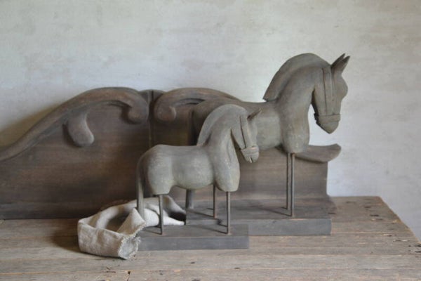 Mooie unieke houten paarden