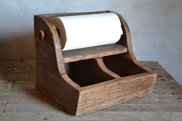 Houten keukenrolhouder