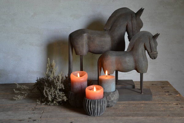 Houten waxinelicht