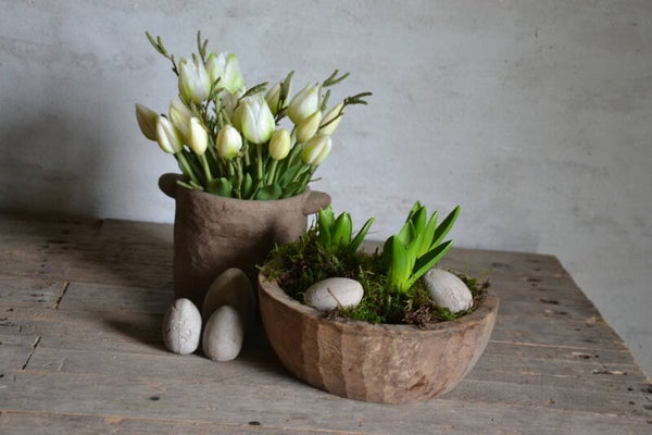 Oud houten potje