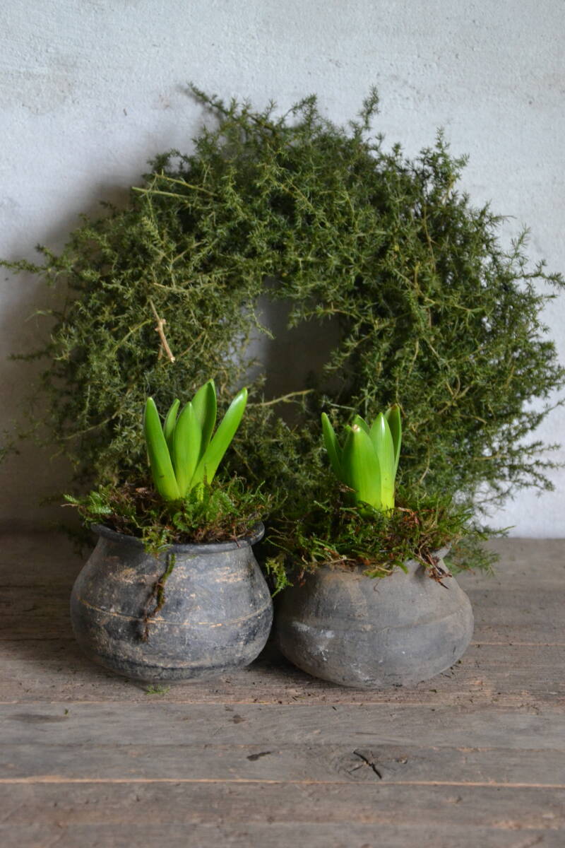 Oud aardewerk potje/kruikje