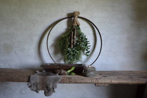 Authentieke houten trog