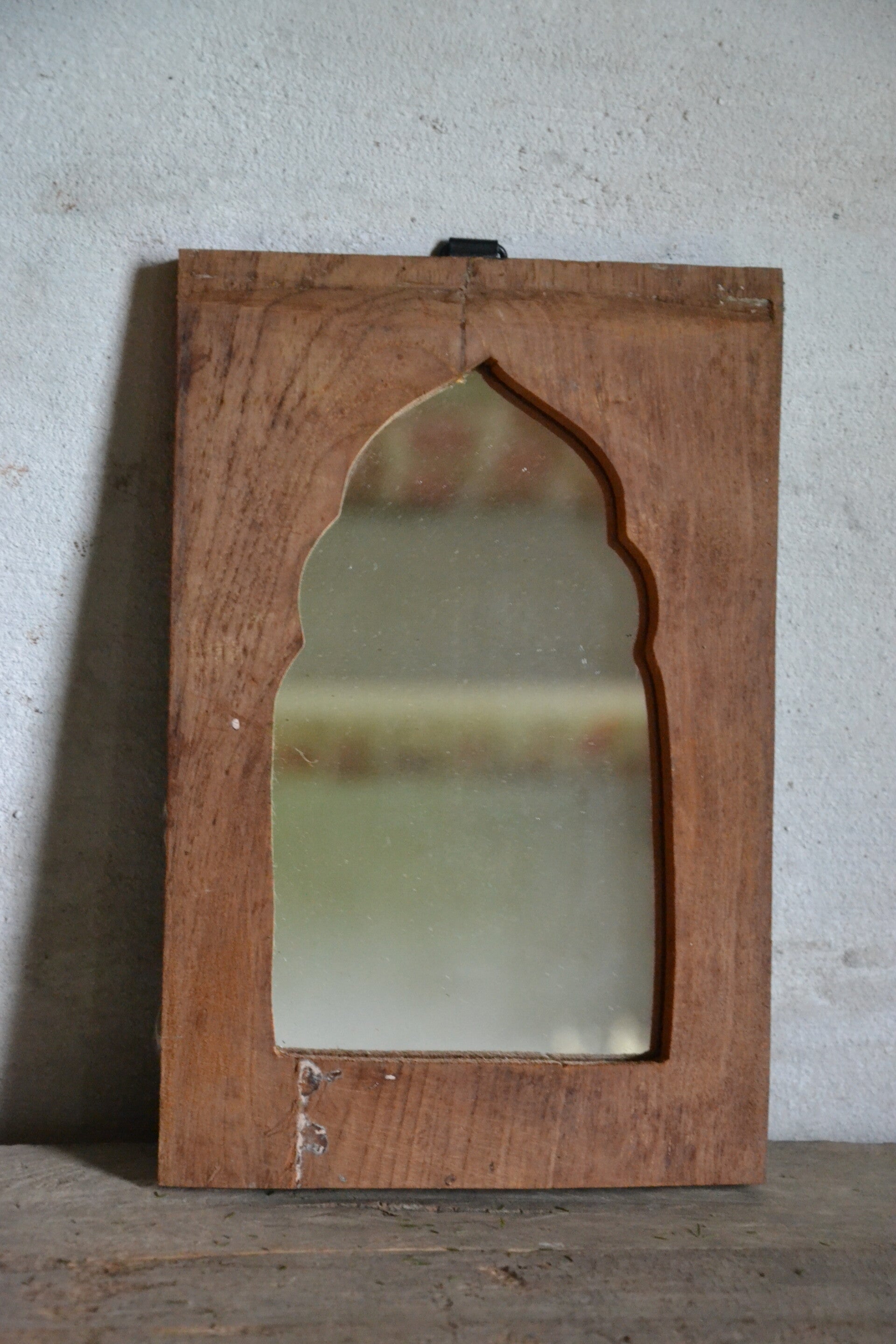 Prachtig houten spiegeltje