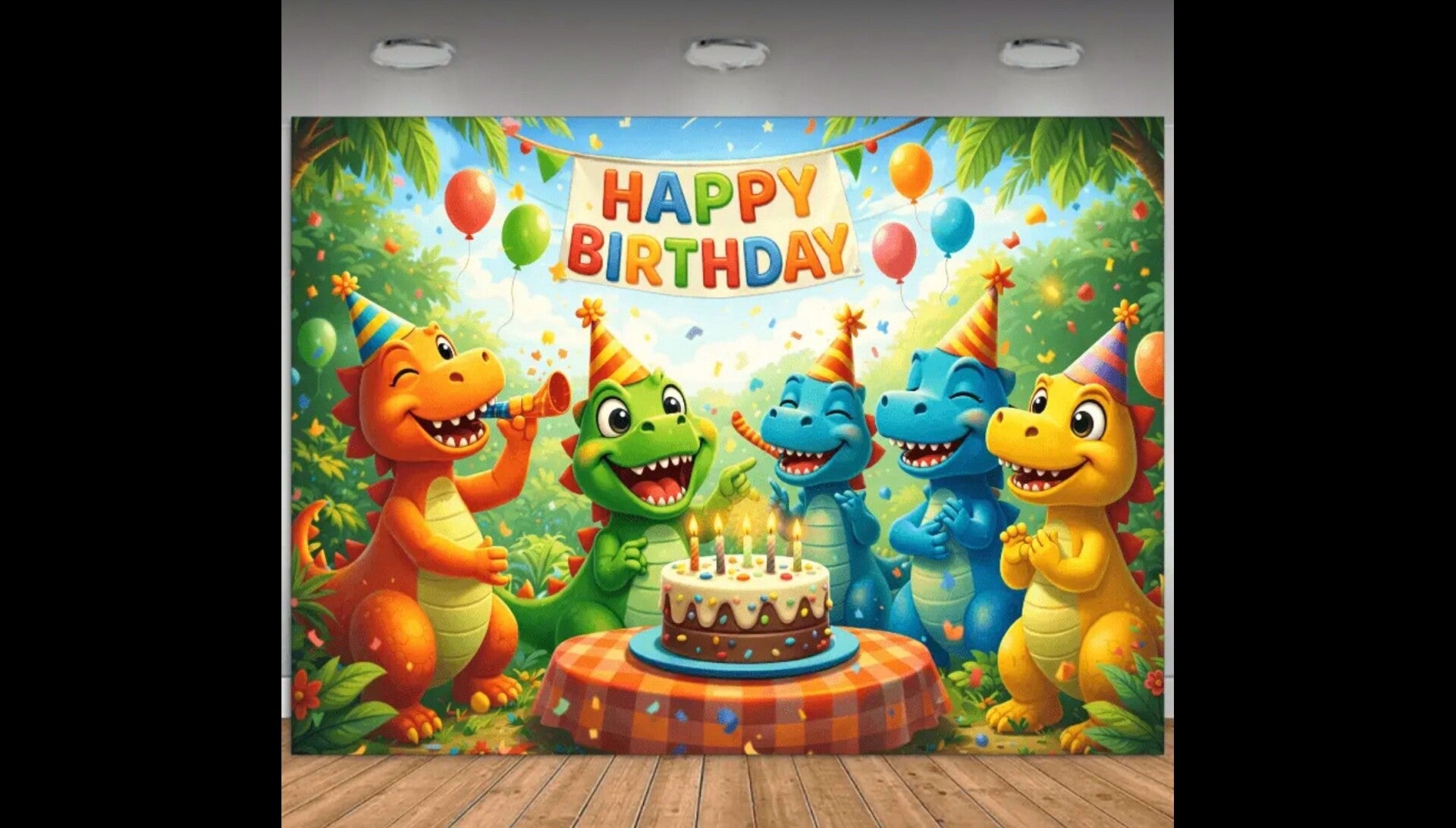 Bannière dinosaure