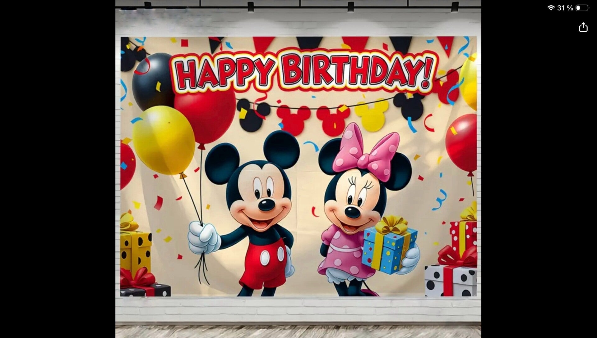 Bannière Mickey
