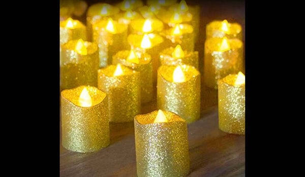 Bougie dorée