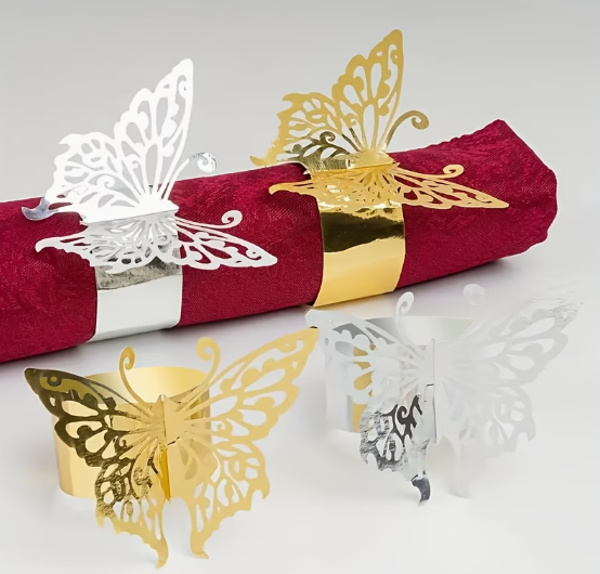 Rond de serviette papillon