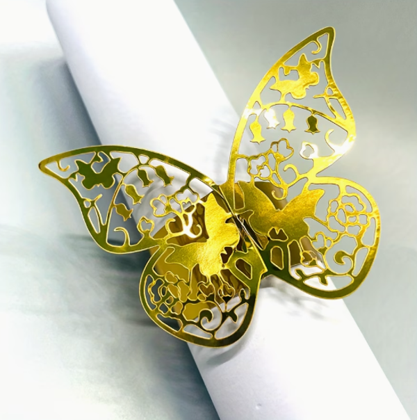 Rond de serviette papillon
