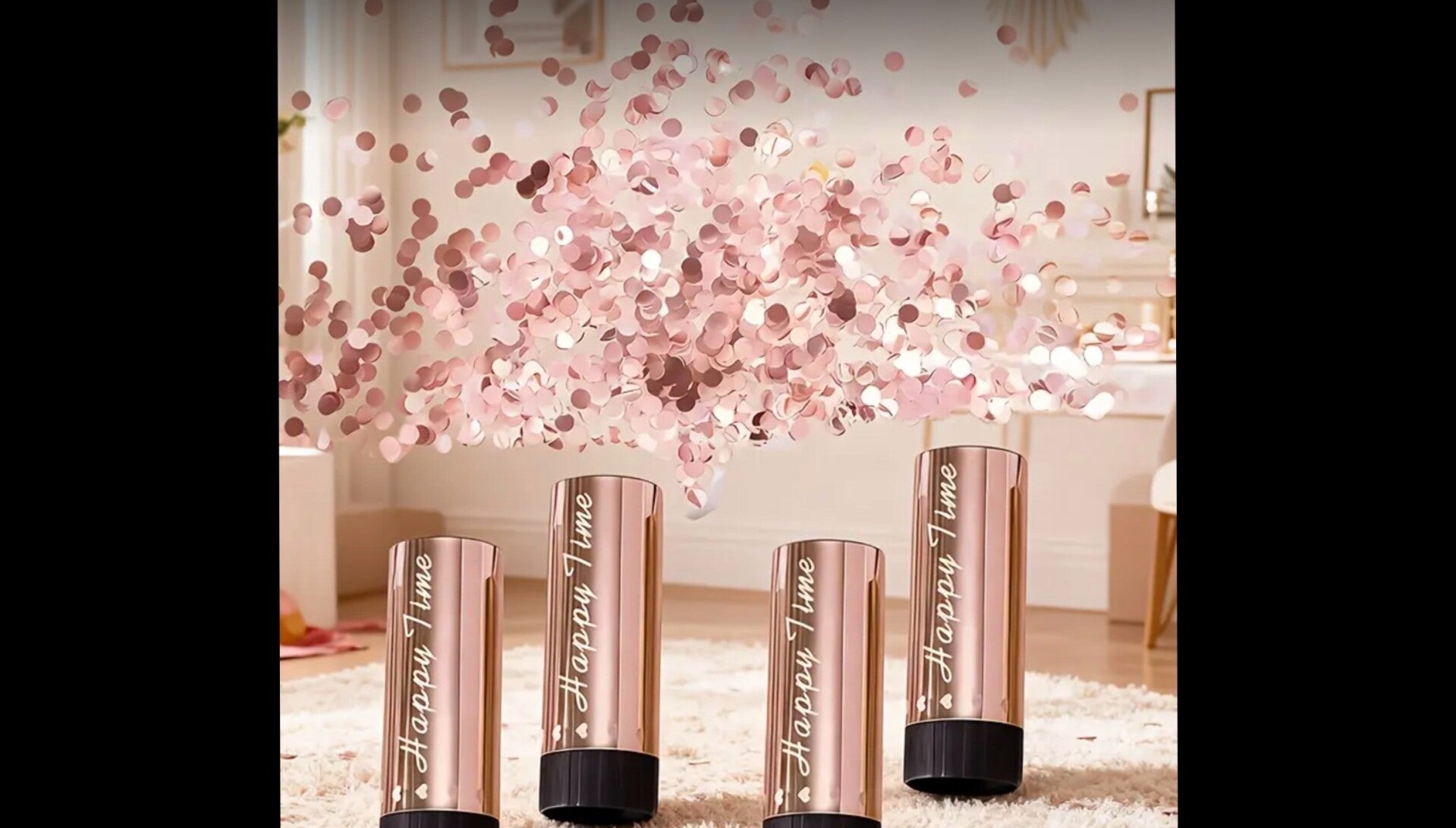 Confettis rose