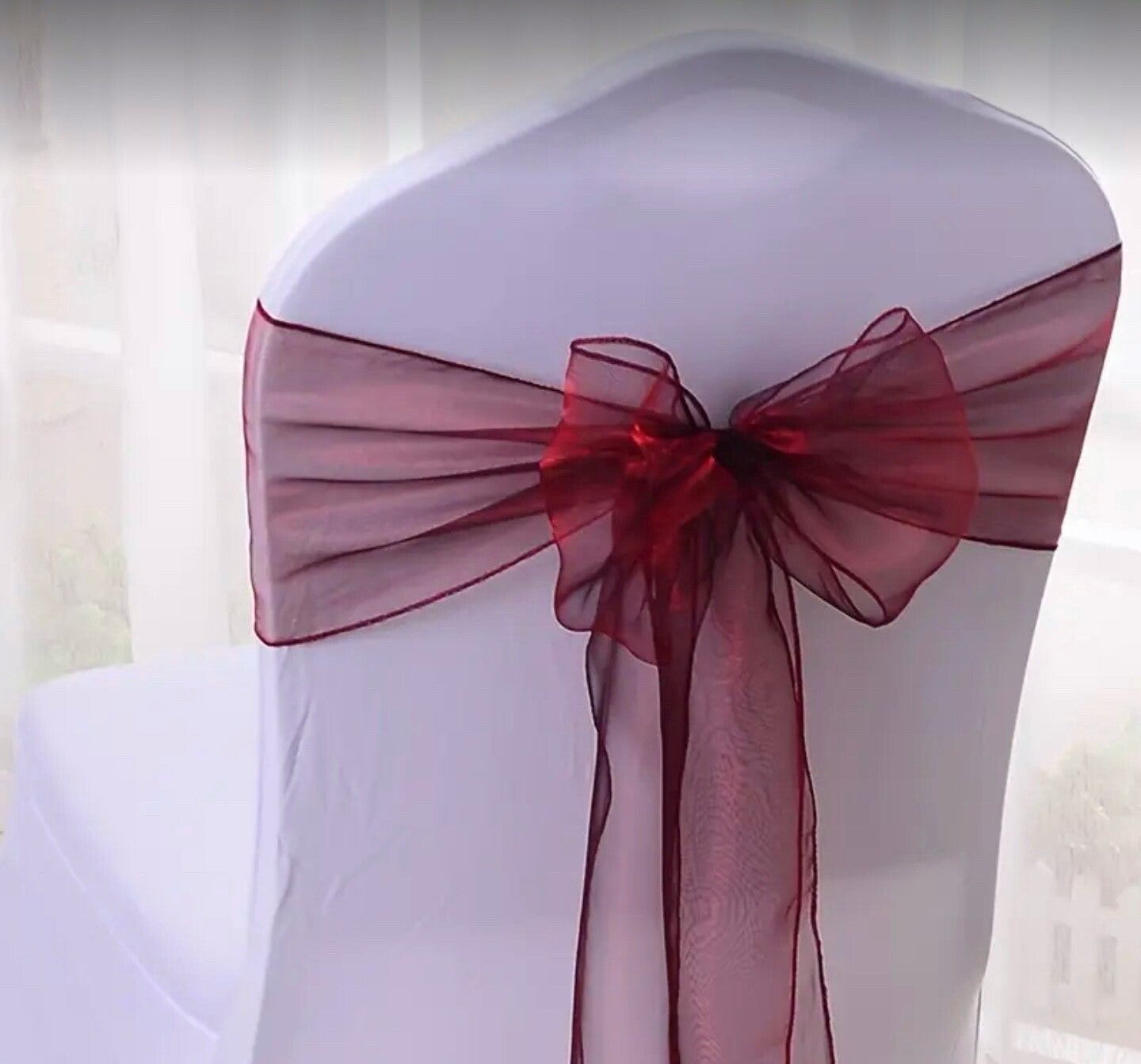 Noeud en organza Bourgogne
