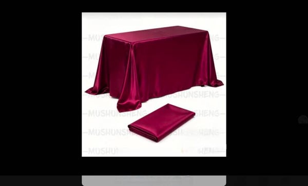 Nappe en satin Bourgogne