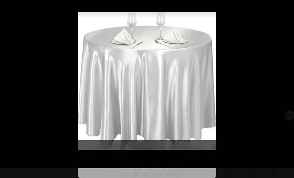 Nappe satin argenté