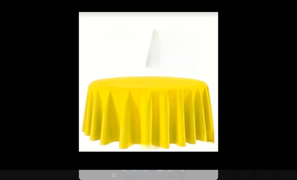 Nappe plastique jaune