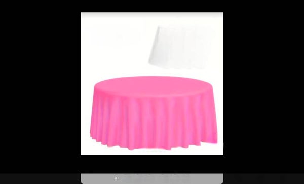 Nappe plastique rose