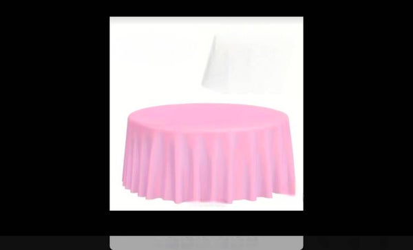 Nappe plastique rose clair