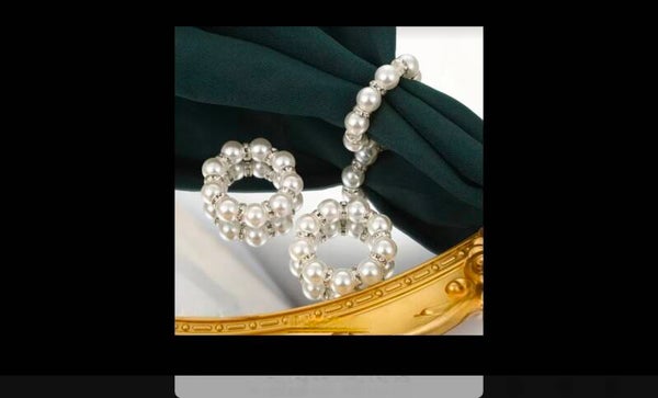 Perle blanche et argent