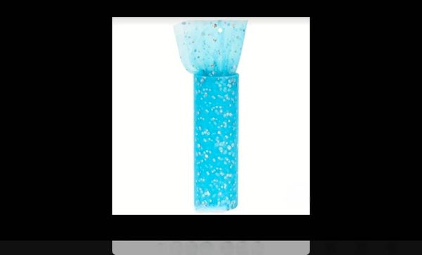 Tulle paillettes paon