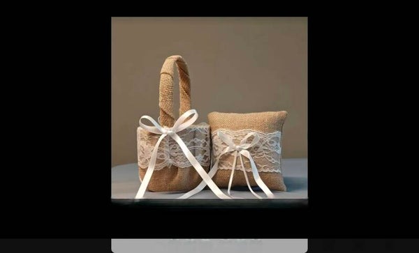 Panier et coussin romance