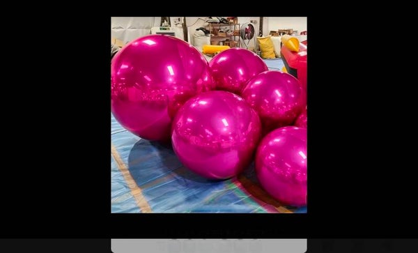 Ballons géants rose