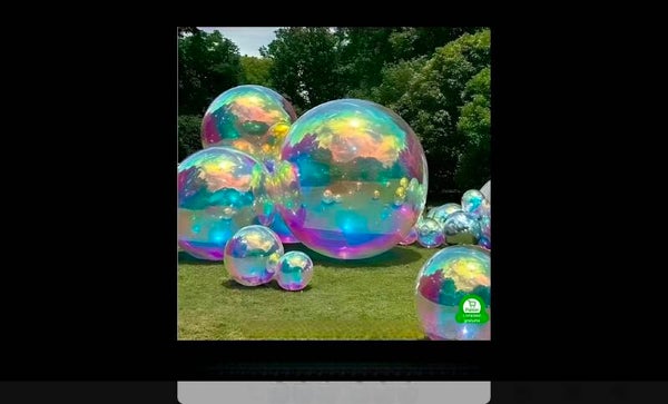 Ballons géants arc-en-ciel