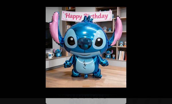Ballon Stitch bleu