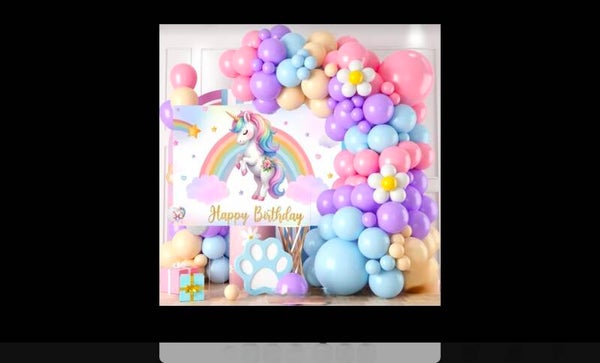 Ballon arche licorne