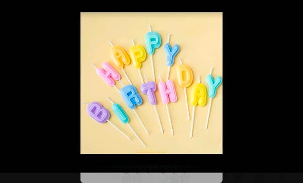 Bougie Happy Birthday